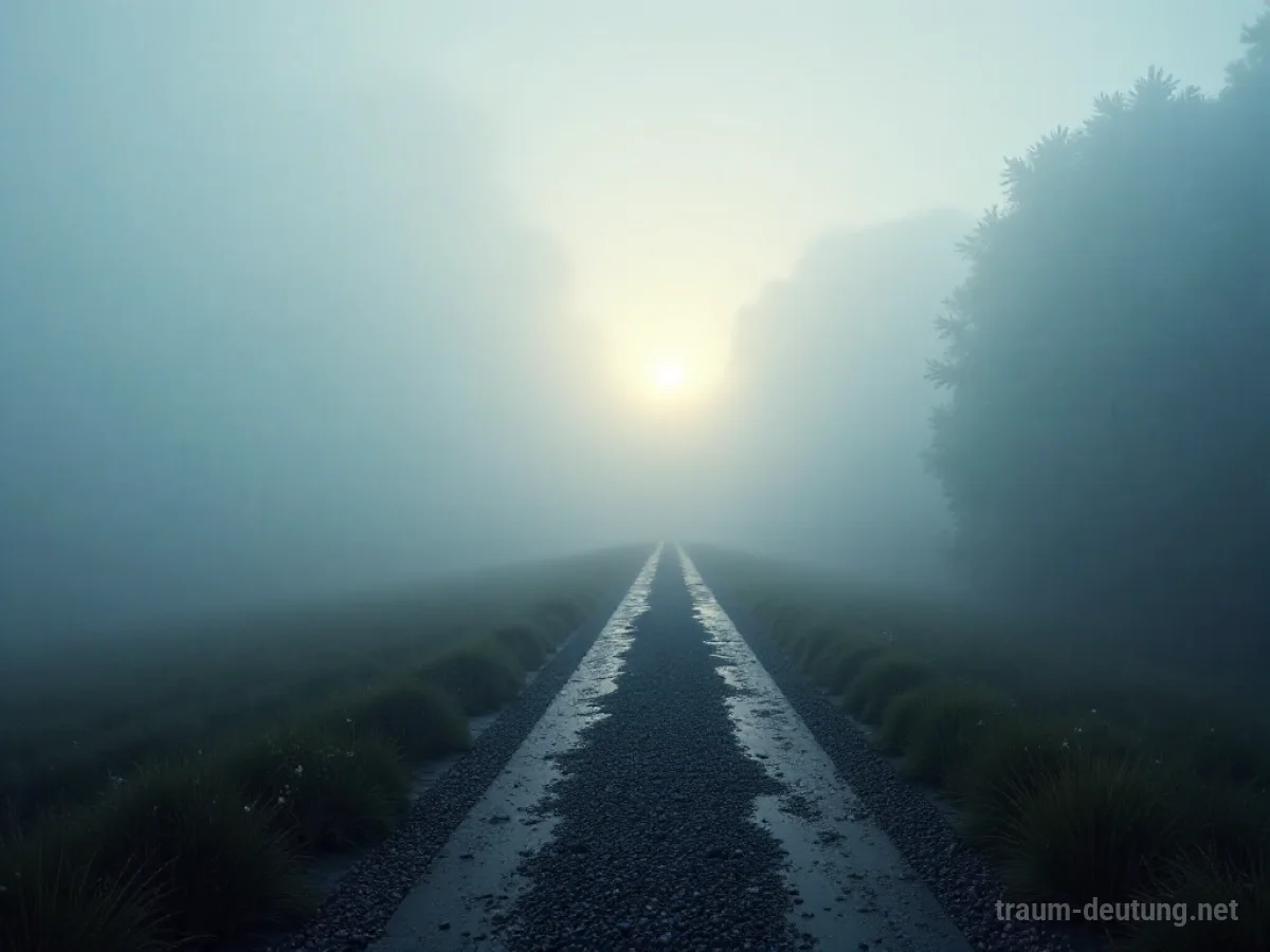 Ein sich lichtender Nebel gibt einen klaren Weg frei
