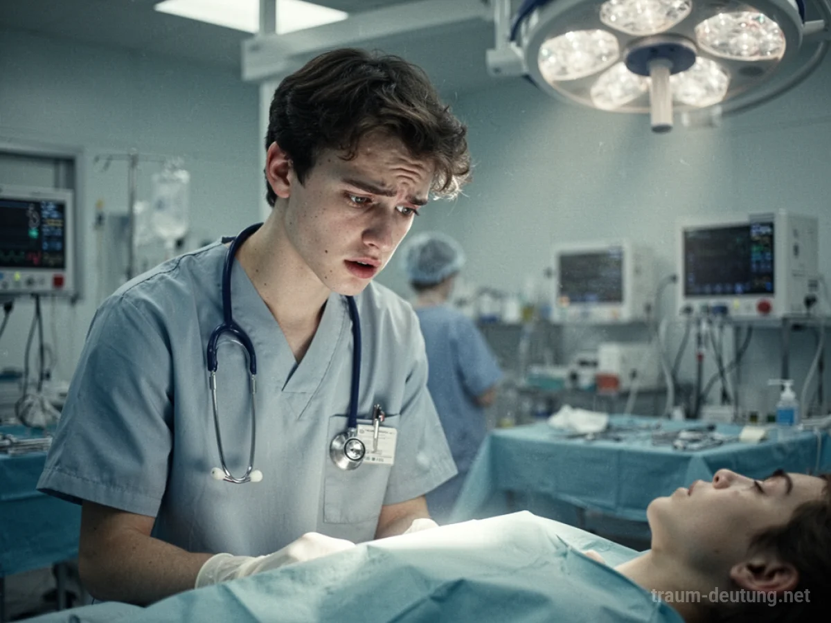 Junge Ärztin bei einer Operation im OP-Saal