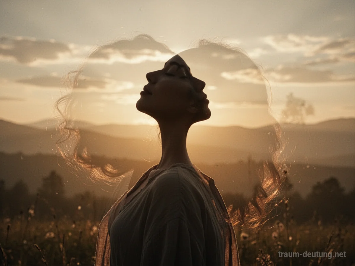 Silhouette einer Person in einem Moment der Selbstakzeptanz und inneren Ruhe, umgeben von sanftem Licht.