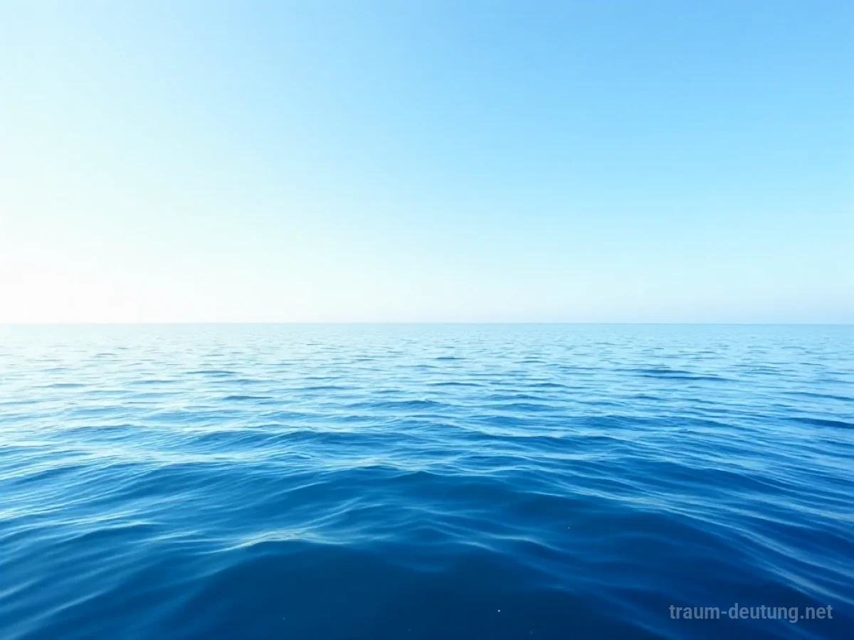 Unendlicher Ozean unter klarem Himmel, der bis zum Horizont reicht.