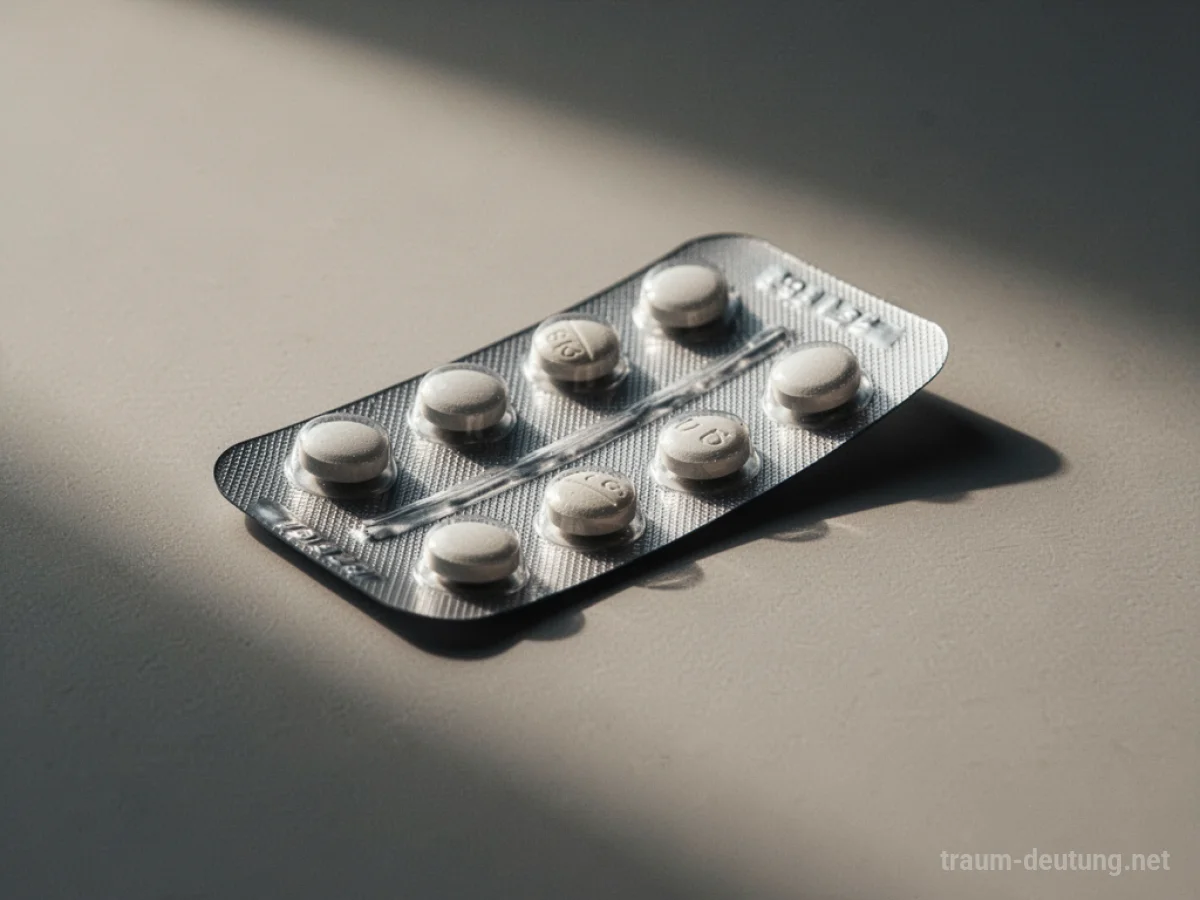 Leere Pillenpackung liegt auf einer Oberfläche.