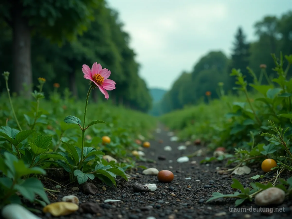 Verwahrloster Park mit Müll und Unrat übersät