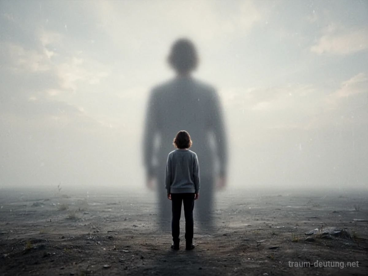 Eine einsame Person steht vor einer unscharfen Silhouette eines Partners, getrennt durch Leere.