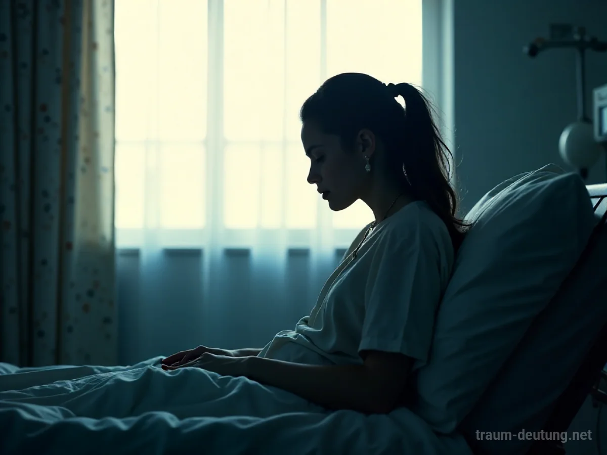 Silhouette eines Patienten, der im Bett erwacht, mit sanftem Licht im Gesicht.
