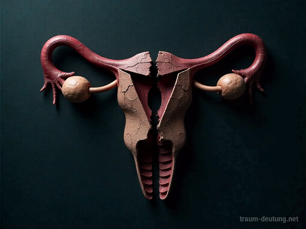 Symbolische Darstellung eines gebrochenen Penis mit Bruchlinien