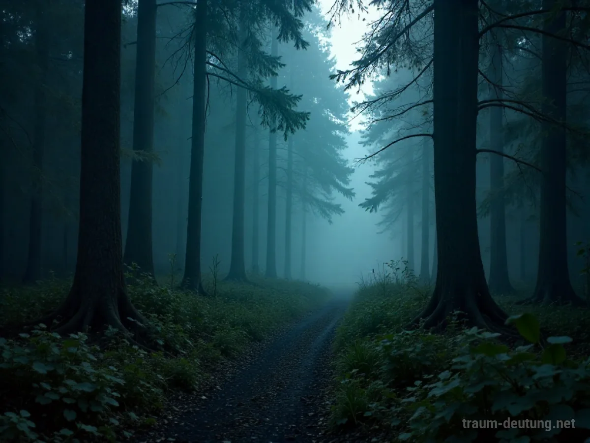 Ein mysteriöser Duftschleier führt durch einen dunklen Wald.