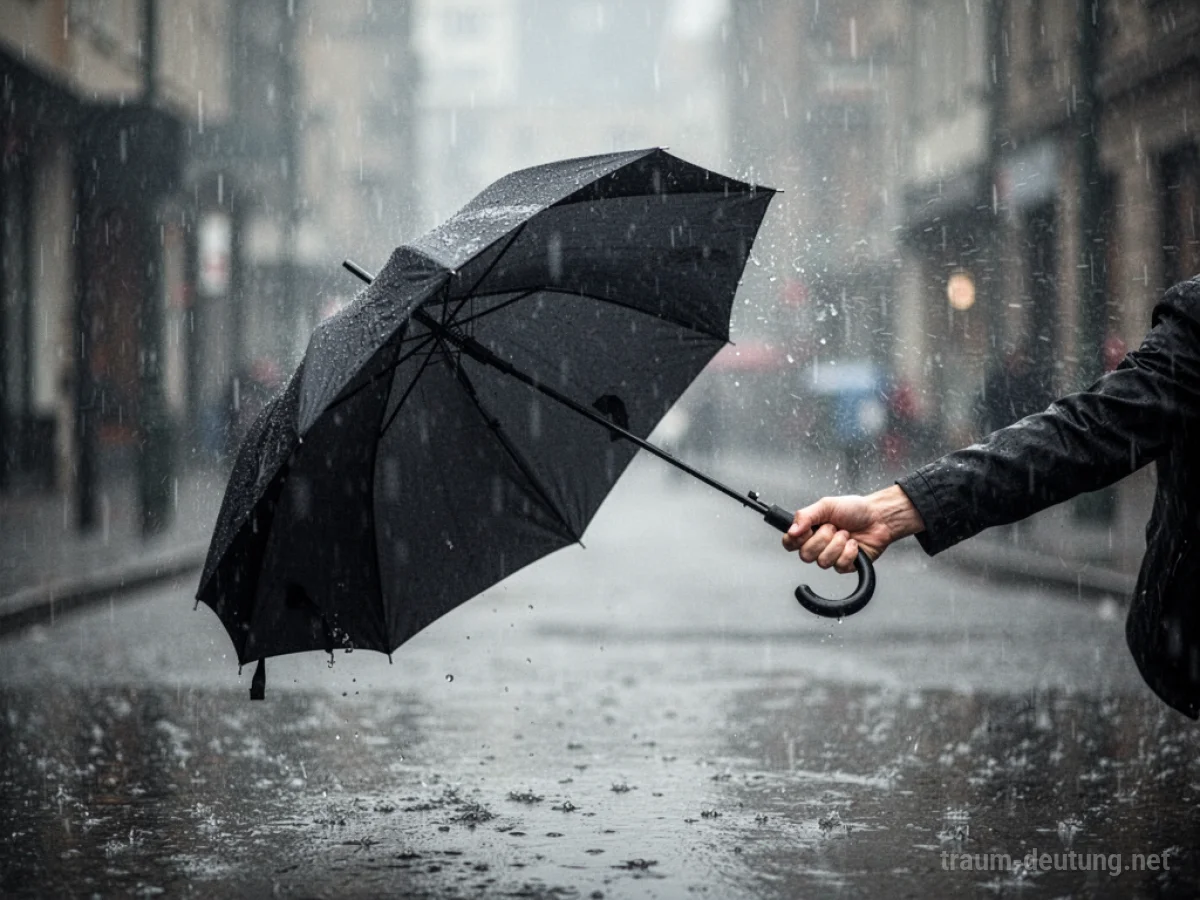 Jemand nimmt mir im Traum den Regenschirm weg