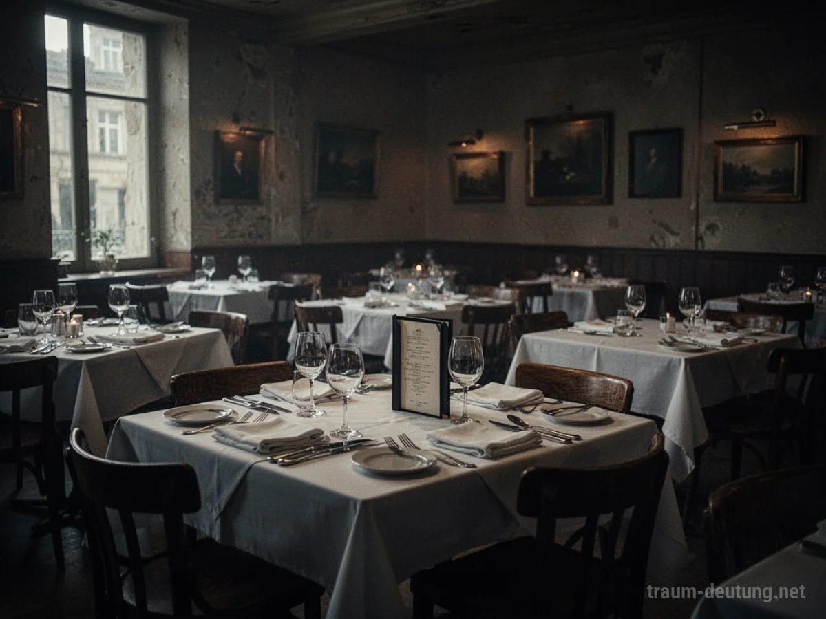 Leeres Restaurant ohne Speisekarten