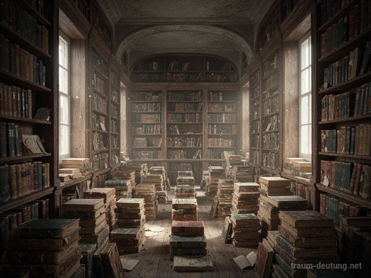 Ein weitläufiger Raum voller Bücherregale, die bis zur Decke reichen.