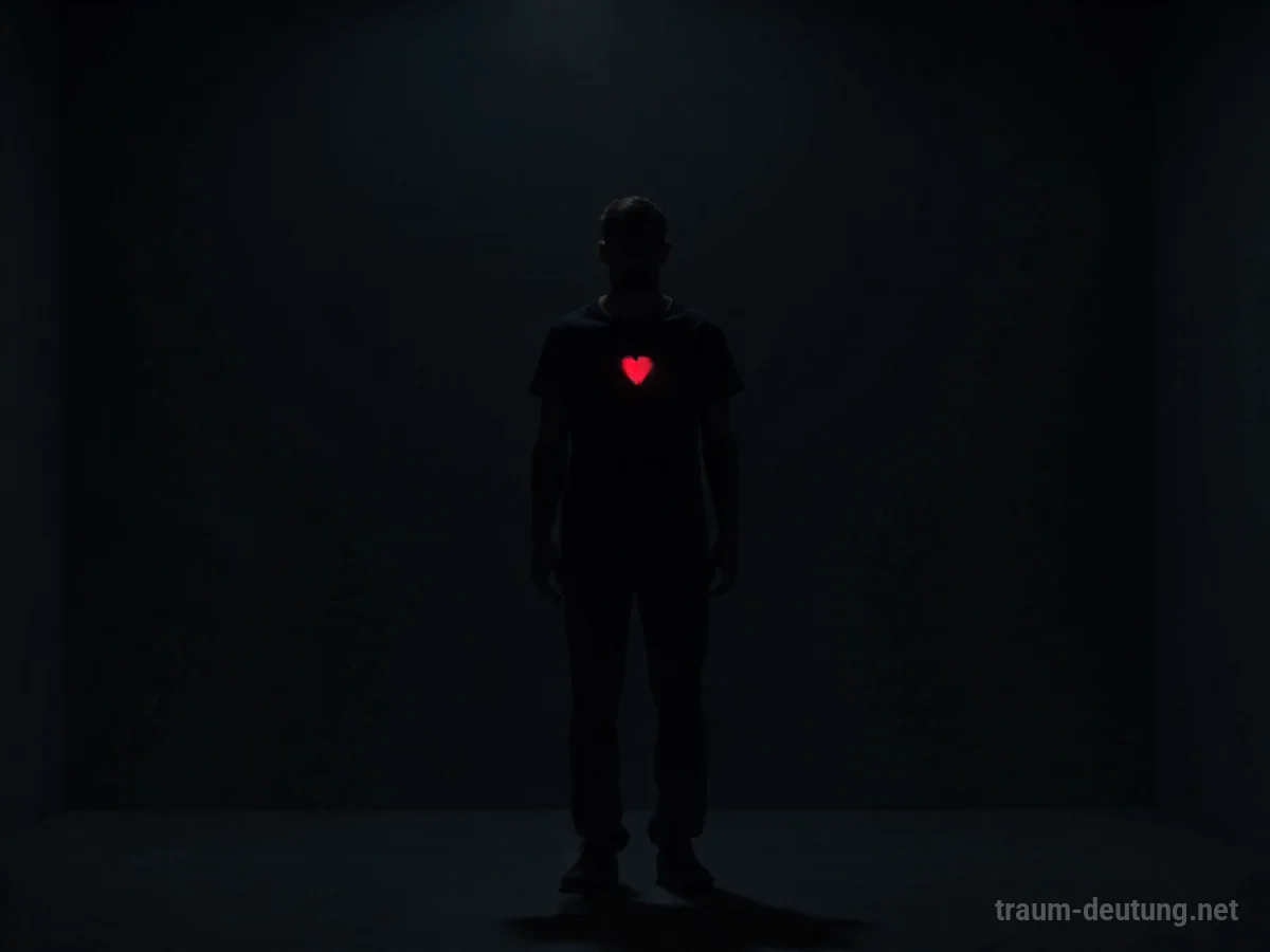 Eine einzelne Person steht als Silhouette in einer weiten, leeren Landschaft unter einem stürmischen Himmel.