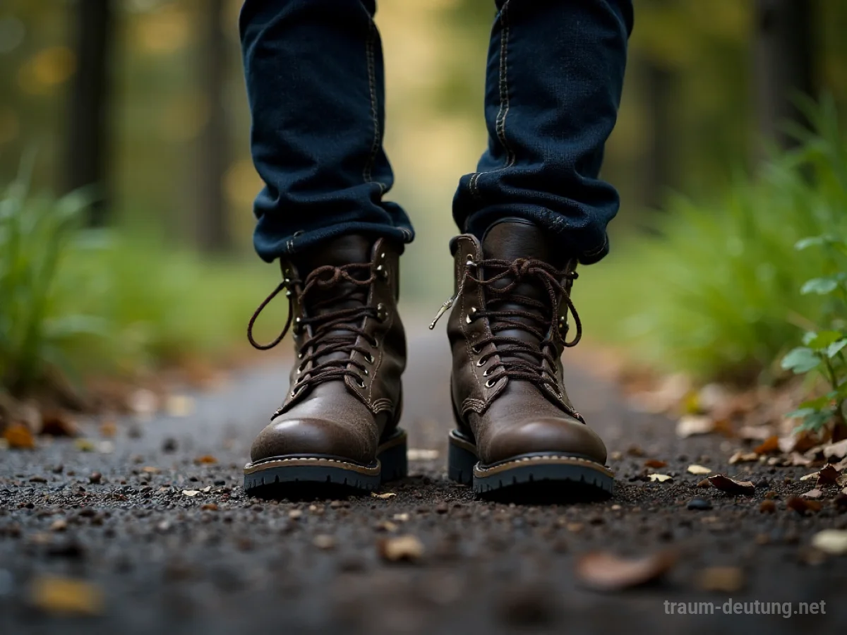 Person versucht, Stiefel auszuziehen, aber die Füße stecken fest.