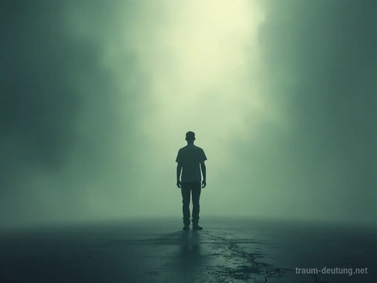 Silhouette einer Person, die im Traum ihre Stimme verliert