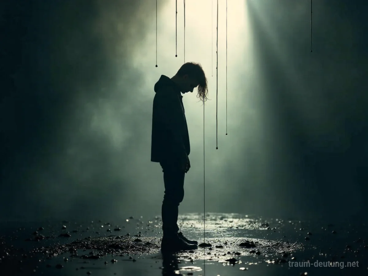 Silhouette einer Person, die sich schmutzig gemacht fühlt.