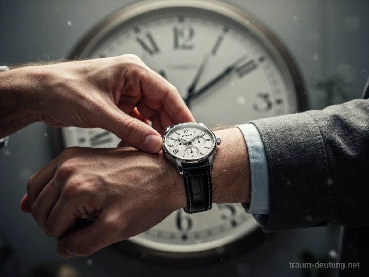 Neue Uhr am Handgelenk, die Zeit beginnt.