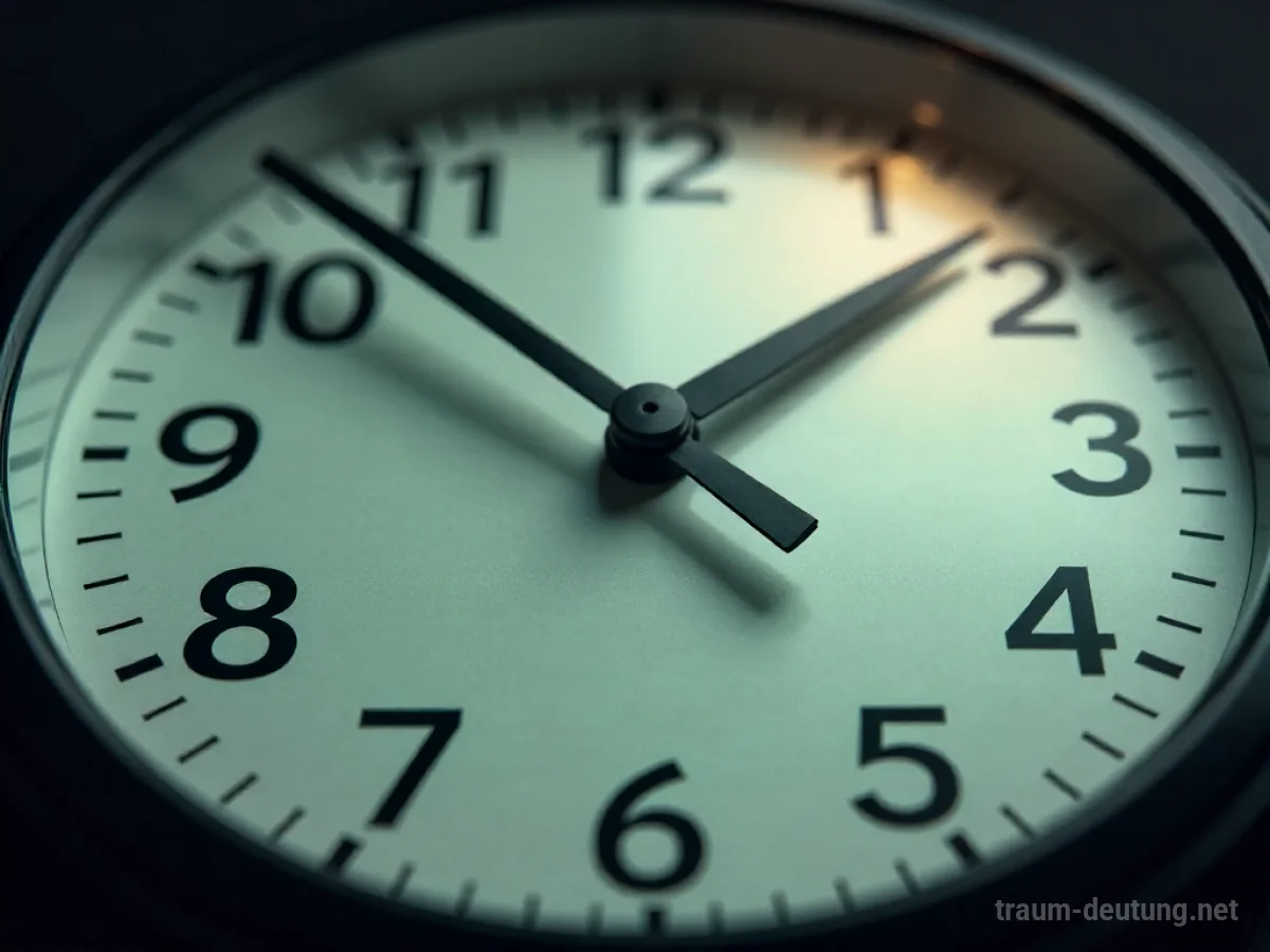 Zifferblatt einer Uhr mit sich schnell drehenden Zeigern, die verschwimmen.