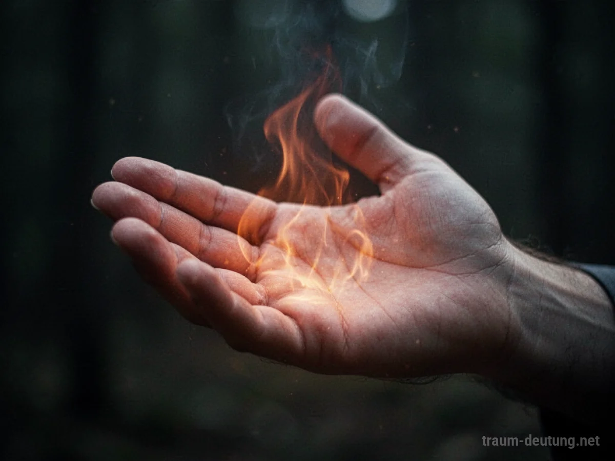 Symbolische Darstellung einer Hand, die von sanfter Wärme umgeben ist.