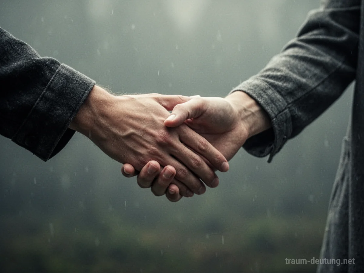 Hände lösen sich voneinander im Traum.