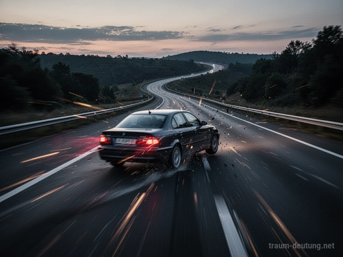Auto gerät auf Autobahn ins Schleudern