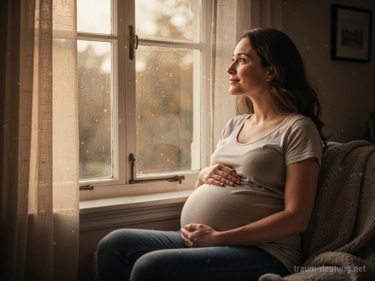 Frau wartet sehnsüchtig auf ein Baby