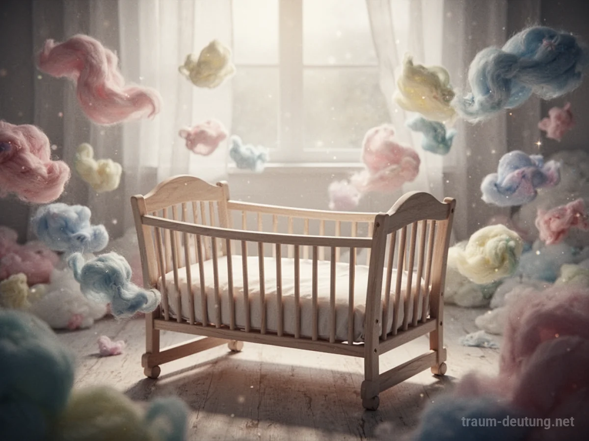 Symbolische Darstellung eines Kinderwagens im sanften Licht, der Hoffnung und Neubeginn symbolisiert.