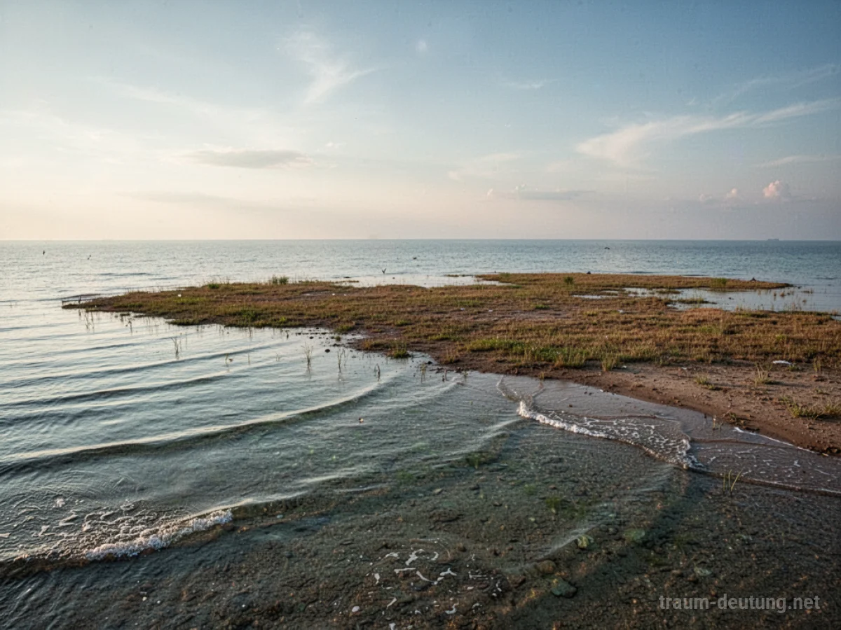 Landschaft, die von Wasser überflutet wird