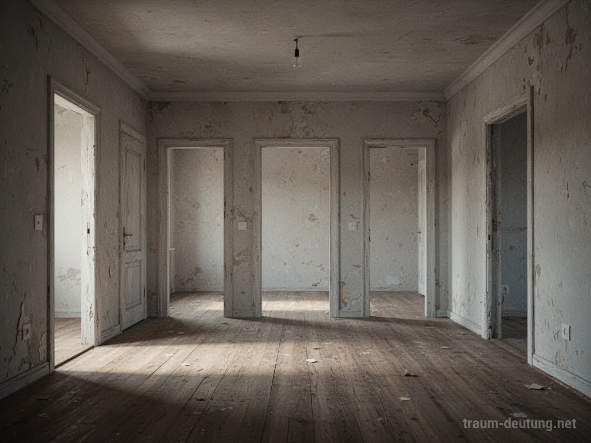 Eine Wohnung im Traum, in der alle Türen fehlen