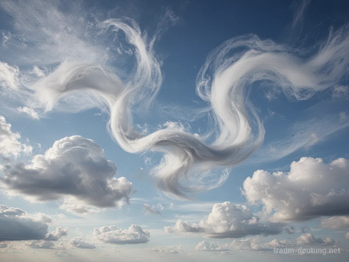 Himmel mit sich wandelnden Wolkenformen