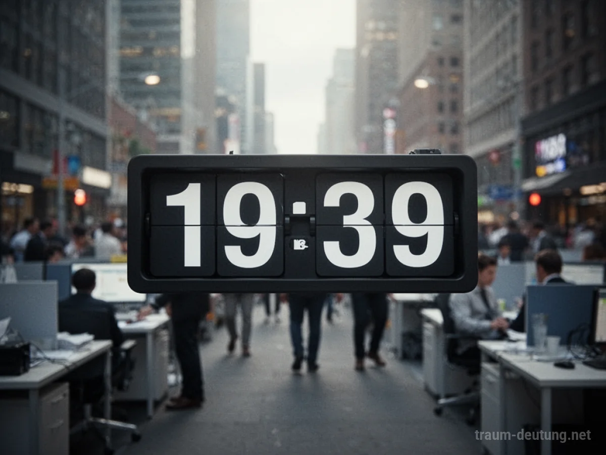 Digitale Uhr mit Countdown, verschwommener Hintergrund