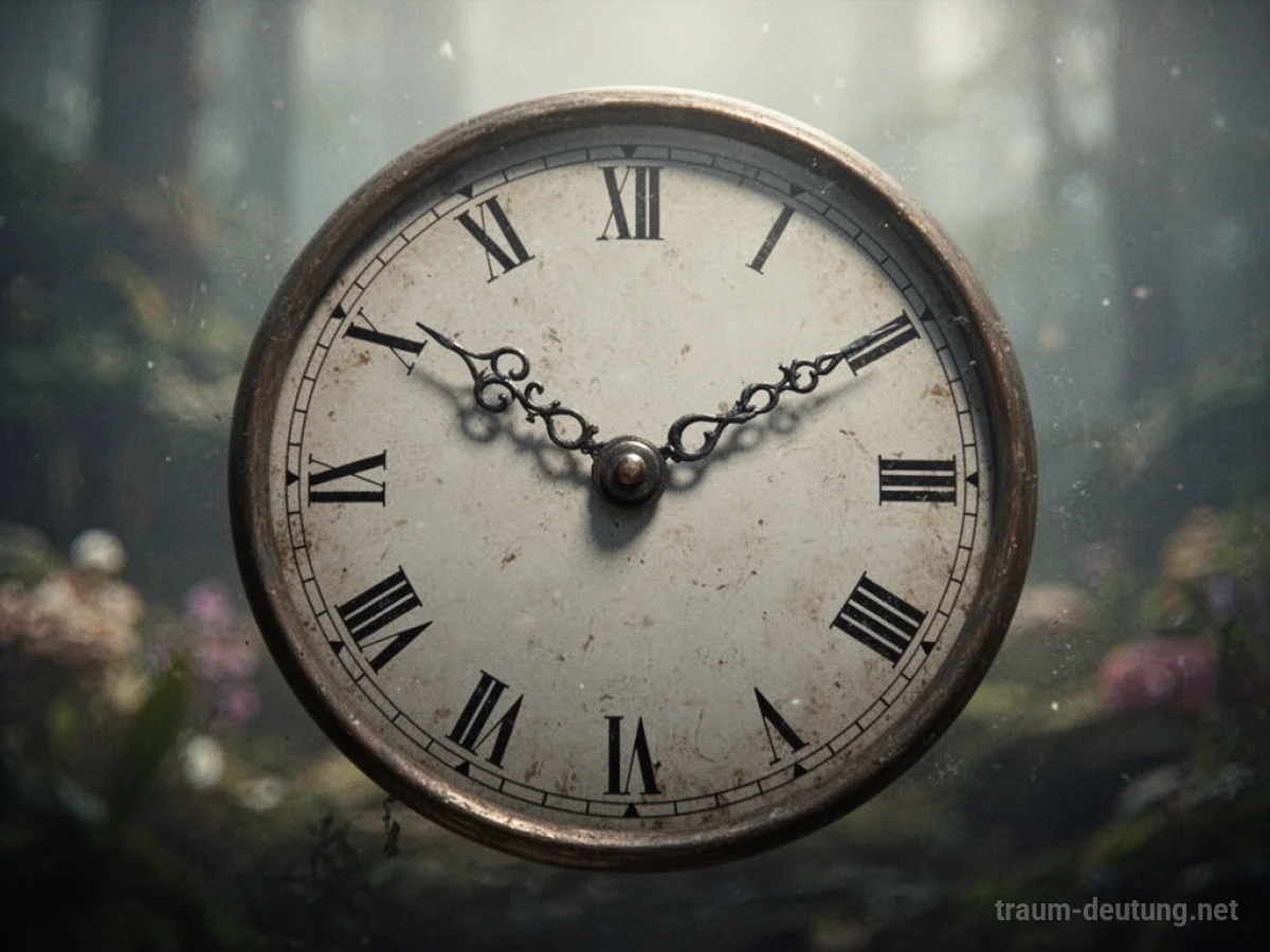 Eine Uhr, deren Zeiger sich nur sehr langsam bewegen, vor einem unscharfen Hintergrund.