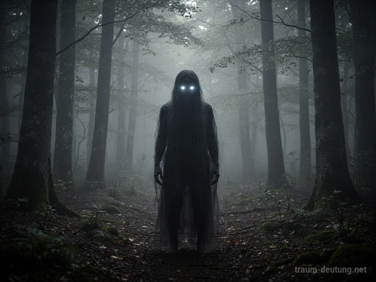 Silhouettenhafte Gestalt im Nebelwald, die einen Kontrollverlust andeutet.