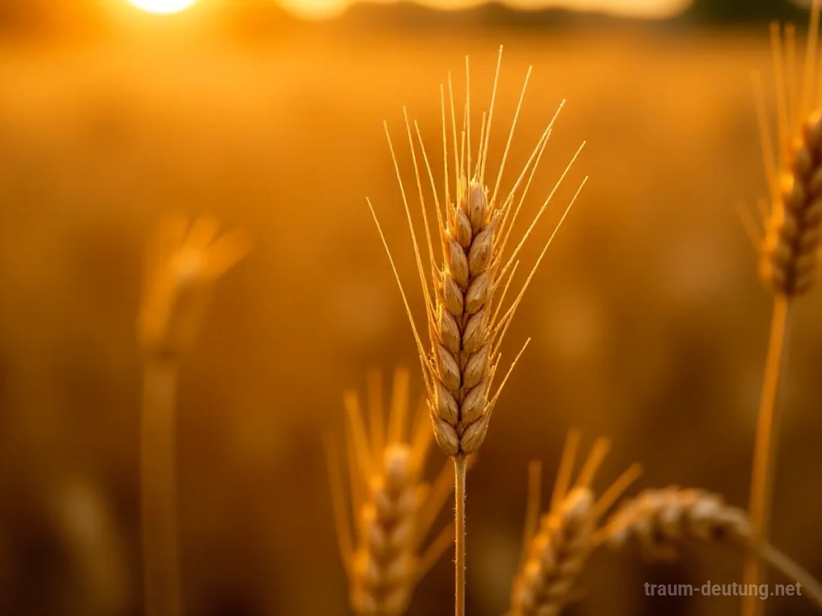 Traumsymbol Stoppel: Trockene, goldene Weizenstoppeln auf einem abgeernteten Feld im warmen Licht der Abendsonne, mit feinen Details und Schattenwurf.